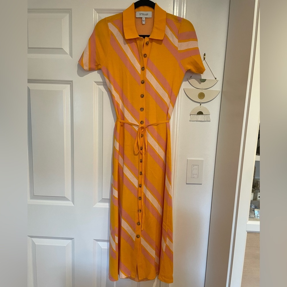 Derek Lam 10 Crosby Aurelia Cut-Out Knit Shirtdress - Picture 12 of 16